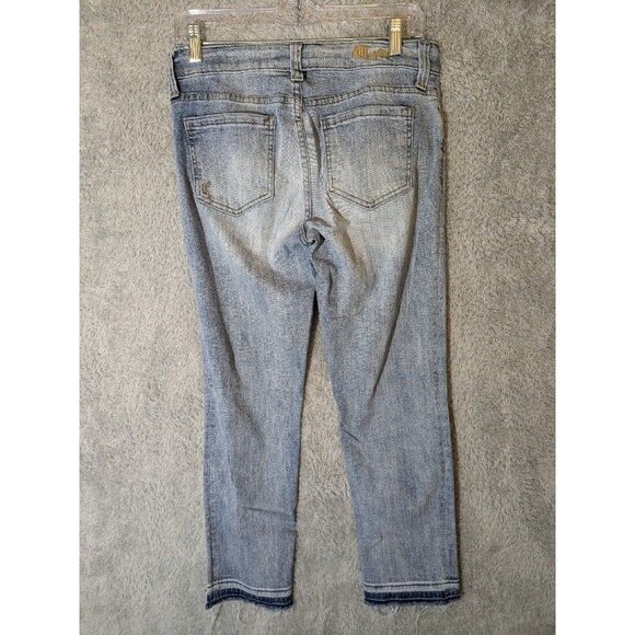 Kut from the Kloth Light Wash Distressed Straight Leg Jeans Women's Size 4 - Picture 8 of 12